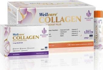 Wellcare Collagen Beauty Plus 5500 Mg Frenk Üzümü & Portakal Likit 30 Tüp x 40 ml