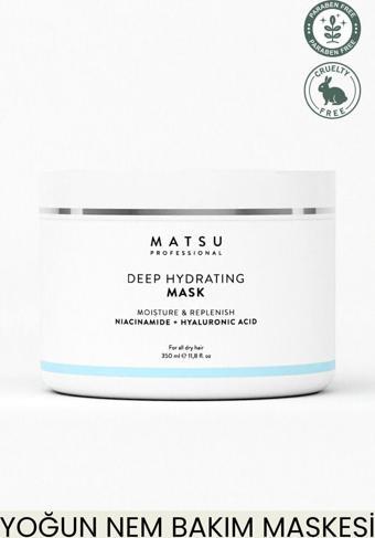 Matsu  Deep Hydrating Kuru Saçlar Için Yoğun Nem Maskesi 350 ML