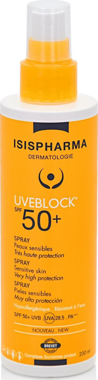 Isıs Pharma Uveblock Spf 50+ Spray 200 ml Güneş Koruyucu Sprey