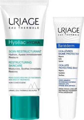 Uriage Akne Tedavisi SOS Kiti hyseac hydra 40 ml+ bariederm Cica Lip Balm 15 ml