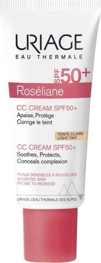 Uriage Roseliane CC Spf 30 40 ml Kızarık ve Hassas Ciltlere CC Krem Light Tint