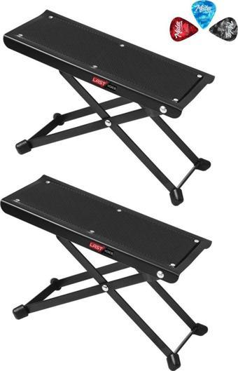 Lastvoice GS-03X 2Lİ SET Gitar Ayaklığı Ayak Sehpası 5 Kademe Pena Hediye (Metal Sağlam Ayaklar)