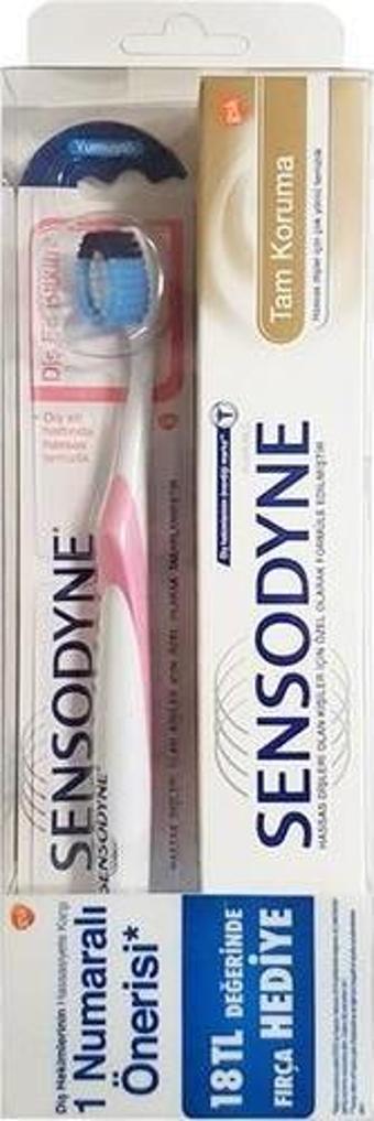 Sensodyne Tam Koruma Diş Macunu 75ML + Yumuşak Diş Fırçası