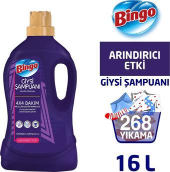 Bingo Giysi Şampuanı Arındırıcı Etki 4L 4'Lü