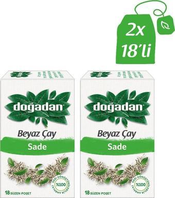 Doğadan Beyaz Çay 18’Li Bardak Poşet X2