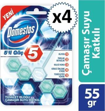 Domestos Klozet Blok Çamaşır Suyu 55 G 4 Adet