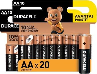 Duracell Basic AA 20'li Kalem Pil