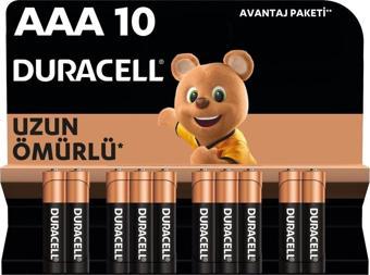 Duracell Basic Aaa Alkalin Ince Kalem Piller, 1,5 V Lr03/Mn2400 10’Lu