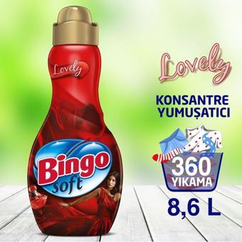 Bingo Soft Konsantre Çamaşır Yumuşatıcısı Lovely 1440 Ml Ekonomi Paketi 6'Lı