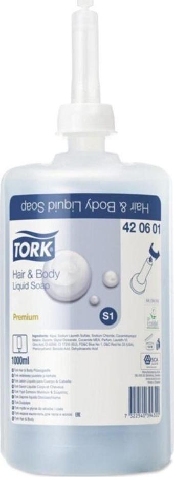 Tork Hair&Body Sıvı Sabun Premium 1L