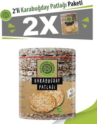 Şekersiz Tuzsuz Katkısız ve Doğal KARABUĞDAY PATLAĞI 2 PAKET X 88 GR