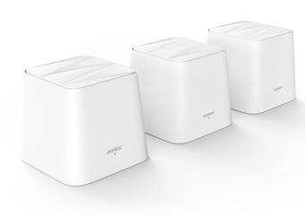 EVEREST FINIX MW3-3P, 3 Pack Mesh, AC1200, WiFi, 867Mbps, Dual Band, 300m2 kapsama Alanı, Router, Geniş Alan İnternet Ağ