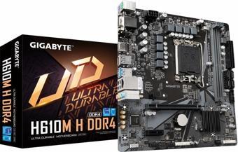 GIGABYTE H610M H H610 DDR5 Vga GLan mATX HDMI M2 1700p Anakart