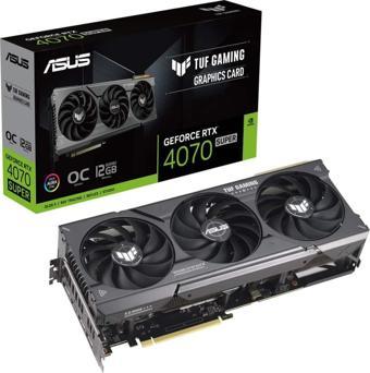 ASUS TUF-RTX4070S-O12G-GAMING 12GB Geforce RTX4070S GDDR6X 192bit HDMI 3xDP 16x Ekran Kartı (ARGB)