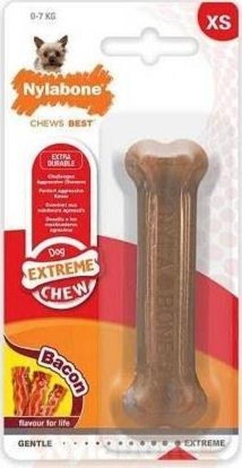 Nylabone Domuz Pastırması Aromalı Köpek Çiğneme Kemiği XS