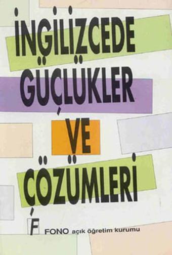 İngilizcede Güçlükler Ve Çözümleri - Şevket Serdar Türet - Fono Yayınları