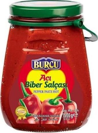 Burcu Ev Tipi Acı Biber Salçası 1500 Gr.