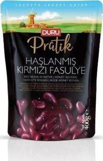 Duru Pratik Haşlanmış Kırmızı Fasülye 400 Gr.