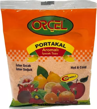 Orçel Toz İçecek Portakal 300 Gr.