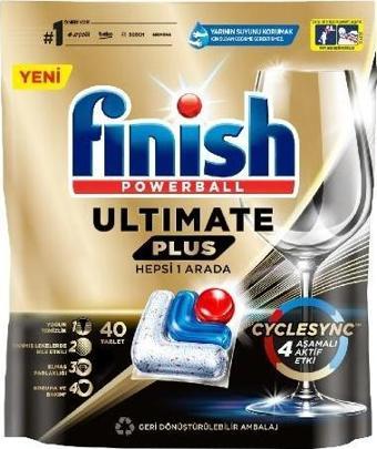 Finish Tablet Ultimate Plus 40'lı