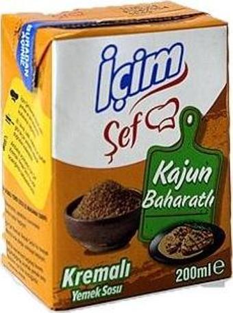 İçim Şef Krema Kajun Baharatlı 200 ml.