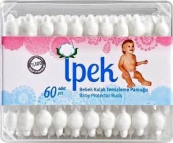 İpek Bebek Kulak Temizleme Çubuğu 60'lı (12'li)