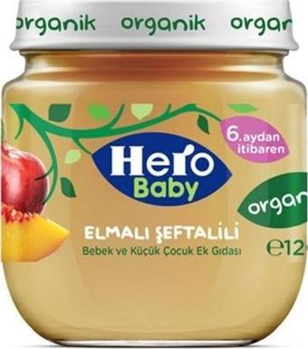 Hero Baby Organik Elma-Şeftali 120 Gr.