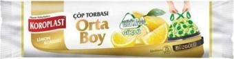 Koroplast Çöp Torbası Extra Büzgülü Orta Limonlu 15-li