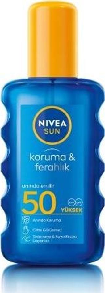 Nivea Sun 200 ml. Koruma&Ferahlık 50+ Sprey Güneş Kremi