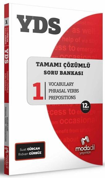 Modadil YDS Soru Bankası-1 Vocabulary Çözümlü 12. Baskı Modadil Yayınları - Modadil Yayınları