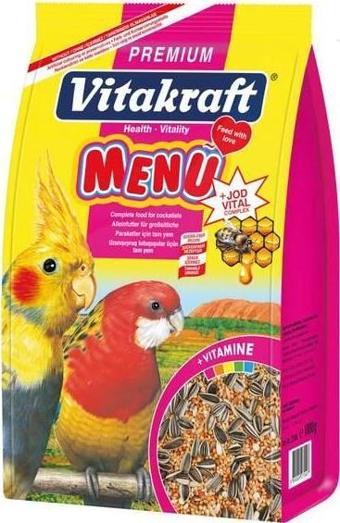 Vitakraft Menü Paraket Sultan Cennet Papaganı Yemi 1 kg x 5 Adet