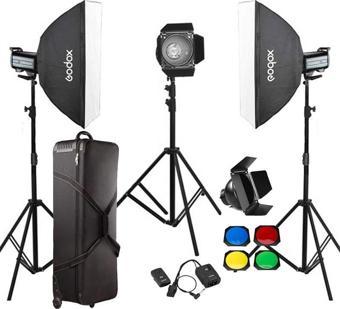 Godox QS600 II W/S 3'lü Stüdyo Paraflaş SoftBox Kit (600 Watt)