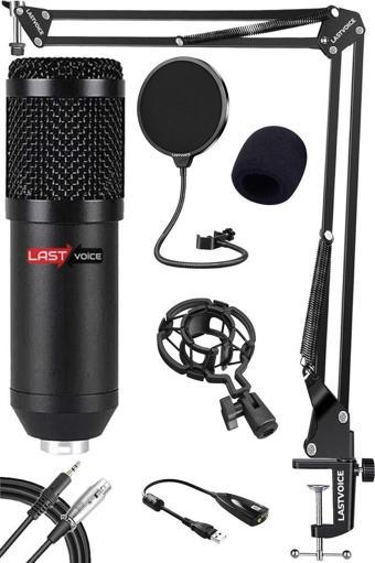 Lastvoice BM800 Twitch Yayıncı Condenser Mikrofon + Stand Filtre Set