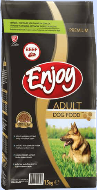 Enjoy Biftekli Yetişkin Köpek Maması 15 kg