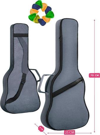 Midex Cs-26 Tenör Ukulele Çantası Gigbag Soft Case Kılıf (10 Pena ve Takım Tel Hediye)