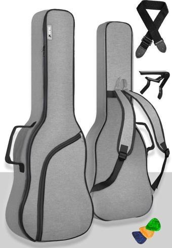 Midex CS-39PAK Klasik Gitar Çantası Gigbag Soft Case Kılıf Su Geçirmez (Askı Capo Pena)