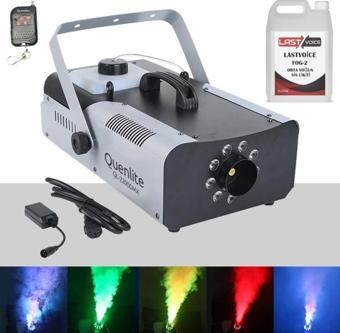 Quenlite QL-2200LK DMX RGB Sis Makinası 2200 Watt DMX Kontrollü LED Işıklı (5 Litre Likitli)