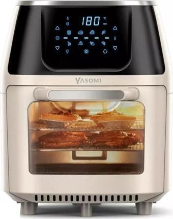 Yasomi Y88 Xxl Bej 1500W 8 Litre Airfryer Oven Fritöz ( Türkiye Garantili)