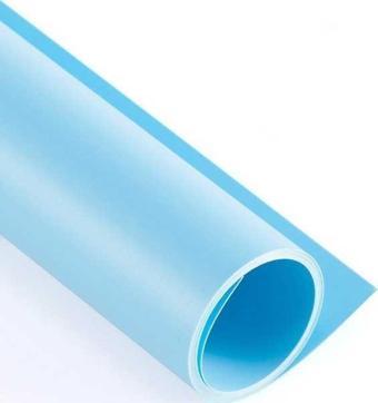 Gdx Stüdyo Fon Perde, PVC Arka Plan, Silinebilir, Kırışmaz (Mavi/Blue) 120x200 Cm