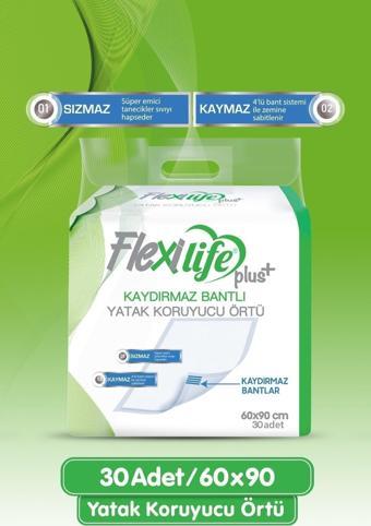 Flexi Life Plus Kaydırmaz Bantlı Kedi Köpek Çiş Pedi 60 x 90 cm 30'lu Paket