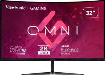 VIEWSONIC 32" VX3218C-2K QHD 1MS 165HZ  2XHDMI DP HDR10 FREESYNC PREMIUM CURVED GAMING MONITOR