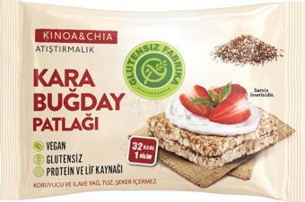 Glutensiz Fabrika KİNOA&CHİALI KARE KARABUĞDAY PATLAĞI 10 PAKET (30 GRAM)