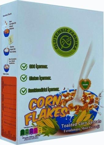 Glutensiz Fabrika GLUTENSİZ YERLİ MISIR GEVREĞİ (CORNFLAKES) 250 GRAM