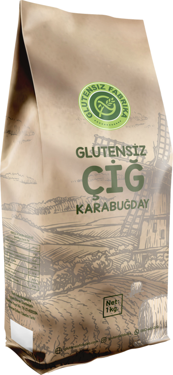 Glutensiz Fabrika GLUTENSİZ ÇİĞ KARABUĞDAY (TANE) 1KG ANALİZLİ SAĞLIKLI DOĞAL KATKISIZ