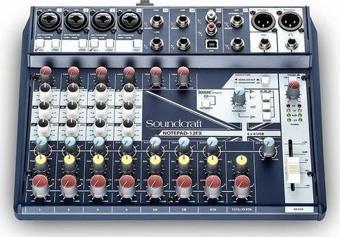 Soundcraft Notepad 12FX 12 Kanal Effektli Analog USB Mixer