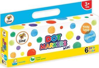 Lino 6'lı Mini Dot Marker Boya Seti