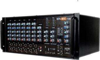 Hepa Merz Powerful P1200 Profesyonel Stereo Küp Power Mixer Anfi 2x600W Ekho Reverb 100V/8 Ohm Usb Bluetooth