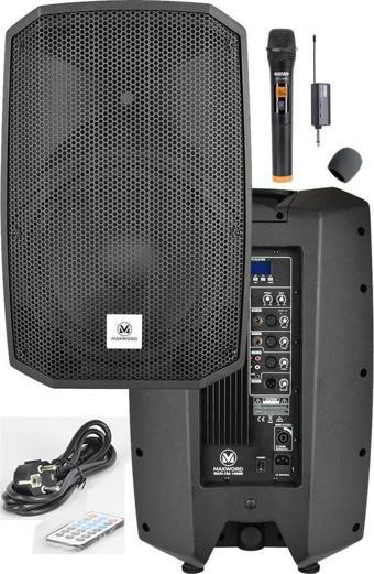 Maxword Maxi-15A-MİC Aktif Kabin Hoparlör 15 İnç 1400 Watt Bluetooth Usb Kablosuz Mikrofon