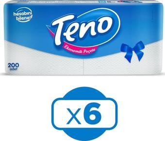 Teno Peçete 200'lü x 6 Adet