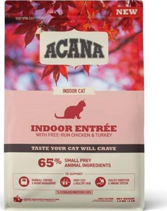 Acana Indoor Entree Sterilised Tavuk Ve Hindili Yetişkin Kedi Maması 1800 gr